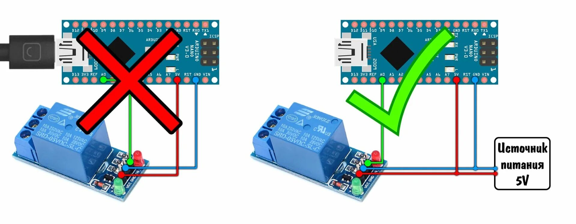 Подключение блока реле к ардуино Управление мощной нагрузкой - AlexGyver Technologies