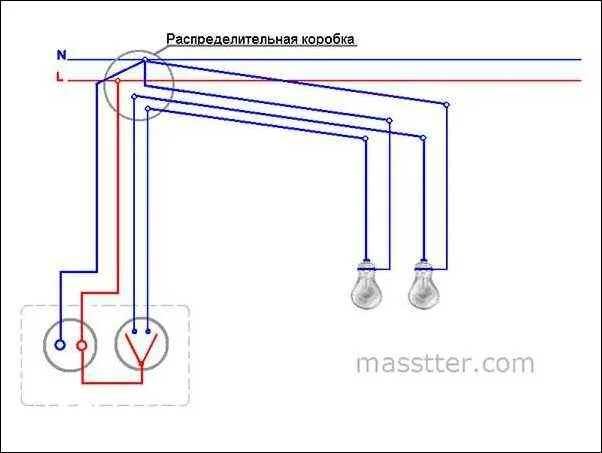 Подключение блока розетка двухклавишный выключатель Ответы Mail.ru: Как подключить выключатель?