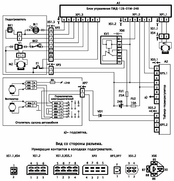 Подключение блока управления прамотроник 16жд24 Отопитель ПЖД12 - Автозапчасти и автоХитрости