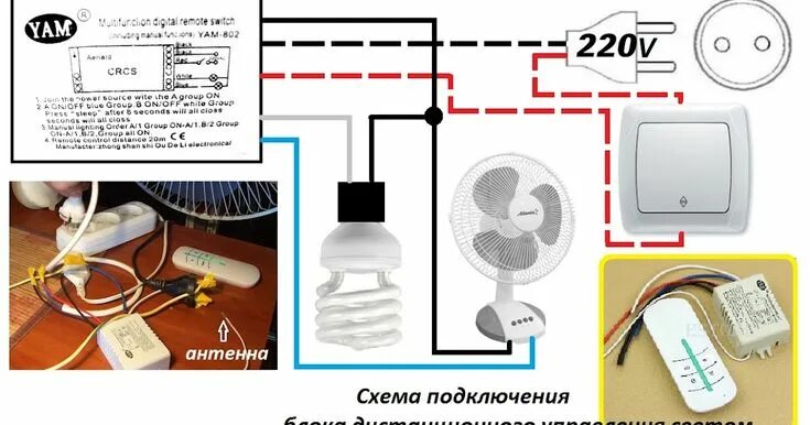 Подключение блока управления светом Aeriald crcs схема подключения em 2024