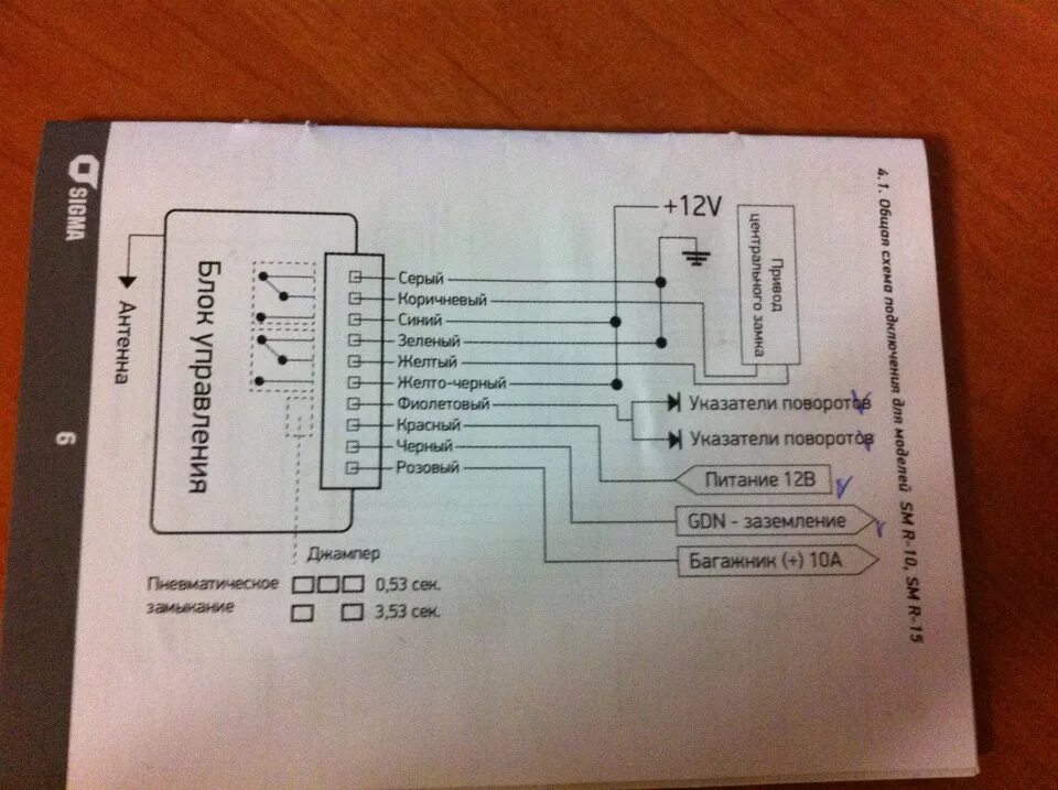 Подключение блока управления центральным замком помогите подключить центральный замок - Opel Kadett E, 1,6 л, 1986 года своими р