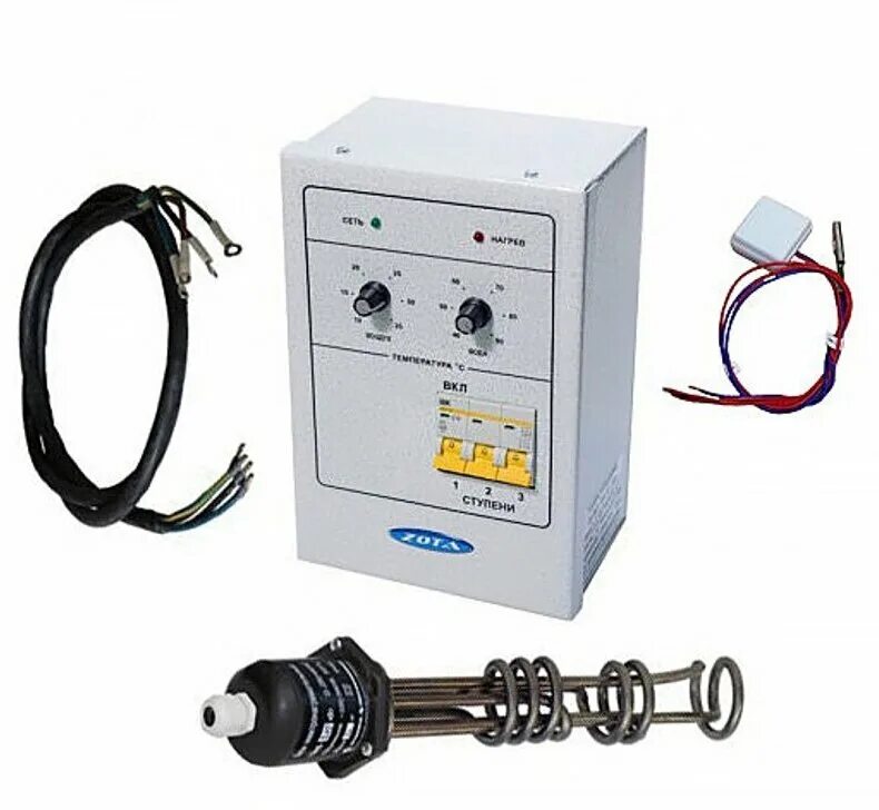 Подключение блока управления тэнами к твердотопливному котлу Пульт управления Zota ЭВТ-И1, 6 кВт - купить в интернет-магазине по низкой цене 