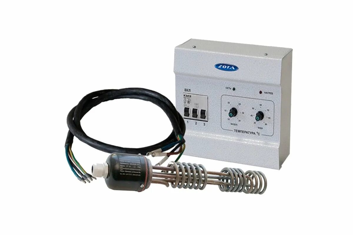 Подключение блока управления тэнами к твердотопливному котлу Купить Комплект подключения ТЭНБ-4,5 кВт (2") к котлам твердотопливным (без кабе