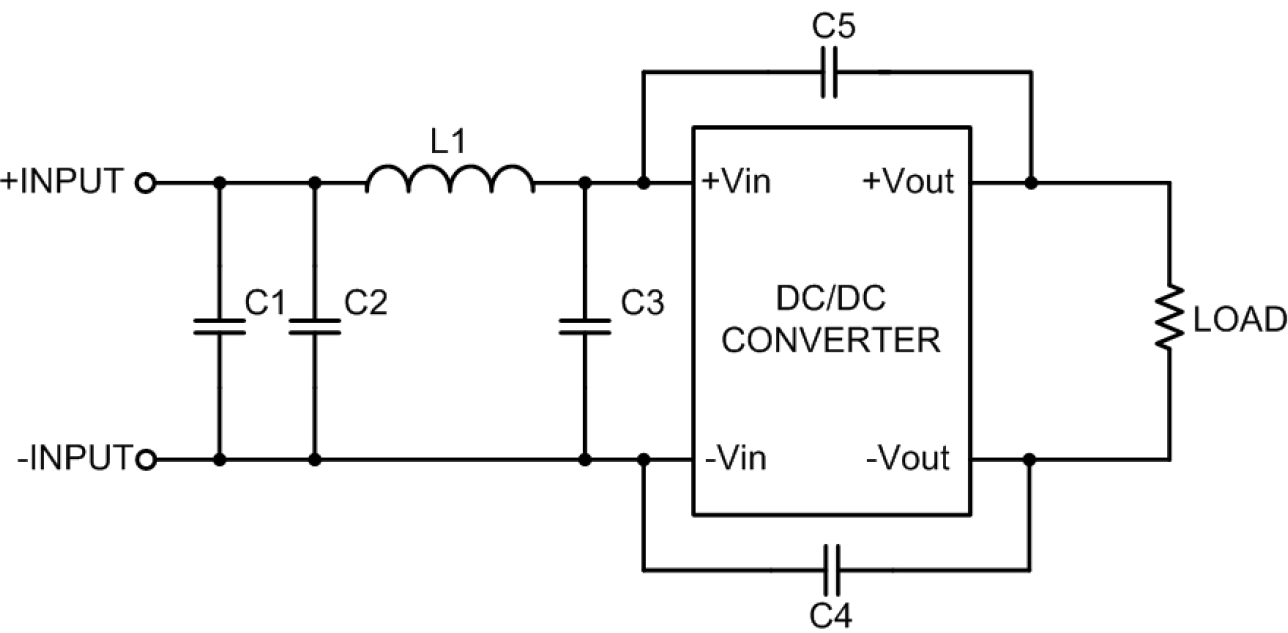 Подключение блоков dc dc dc dc converter - Coupled DC/DC-modules - correct input filtering - Electrical E