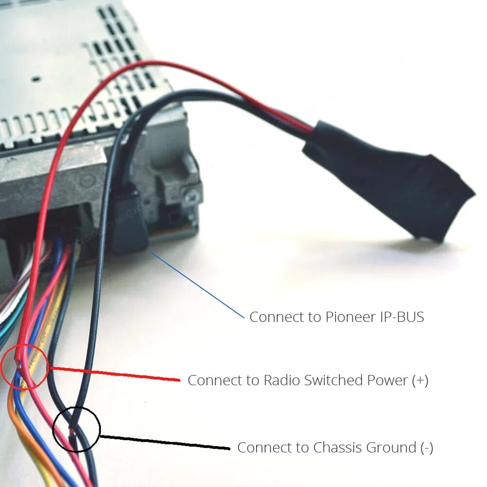 Подключение bluetooth к магнитоле Для Pioneer IP-BUS Bluetooth модуль с фильтром Радио стерео Aux кабель адаптер а