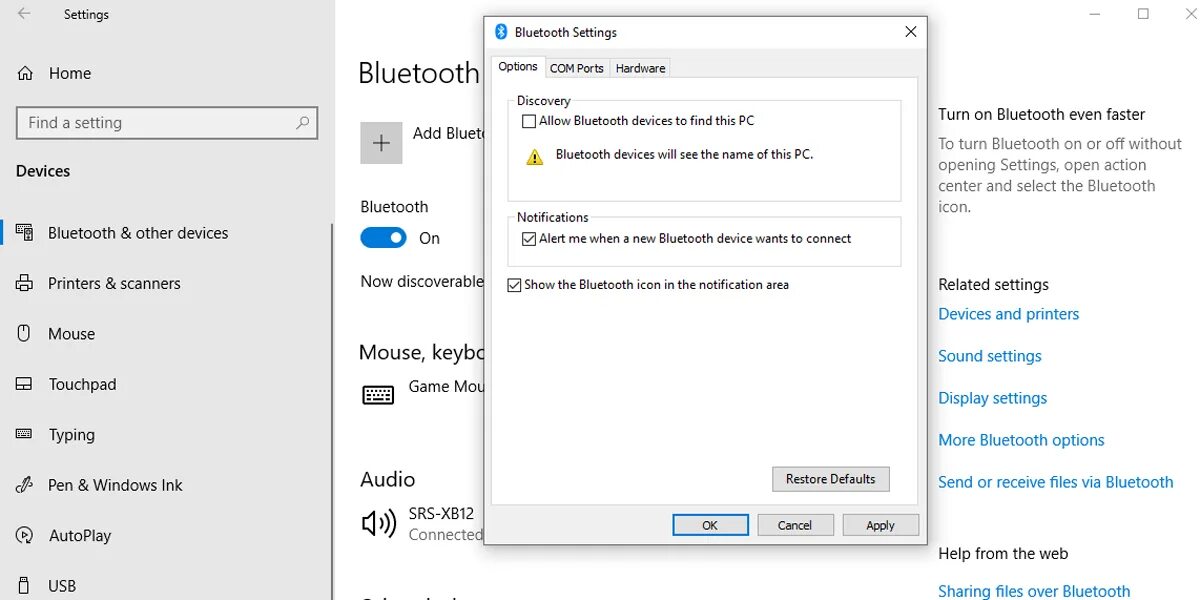 Подключение bluetooth windows 10 9 способов исправить отсутствующую кнопку Bluetooth в Центре действий Windows 10