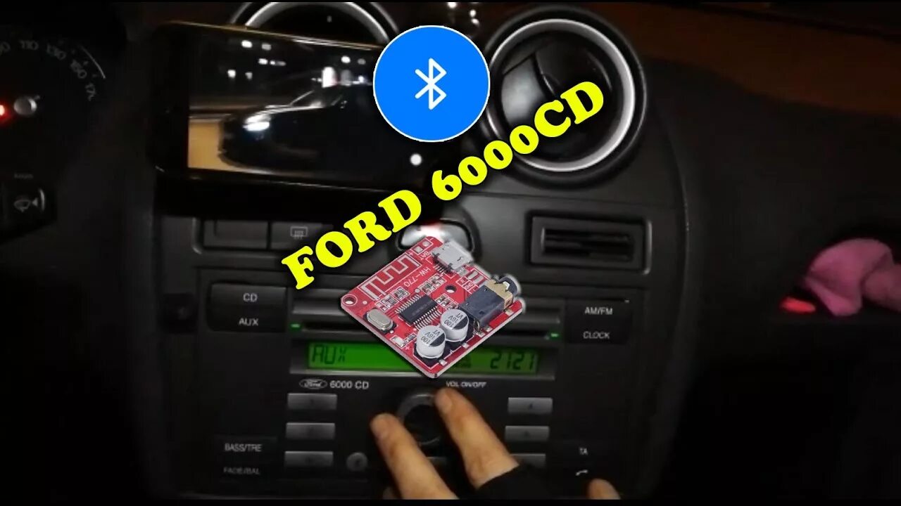 Подключение блютуз к магнитоле форд Ford 6000 CD Teyp Bluetooth Modülü Montajı - YouTube Music