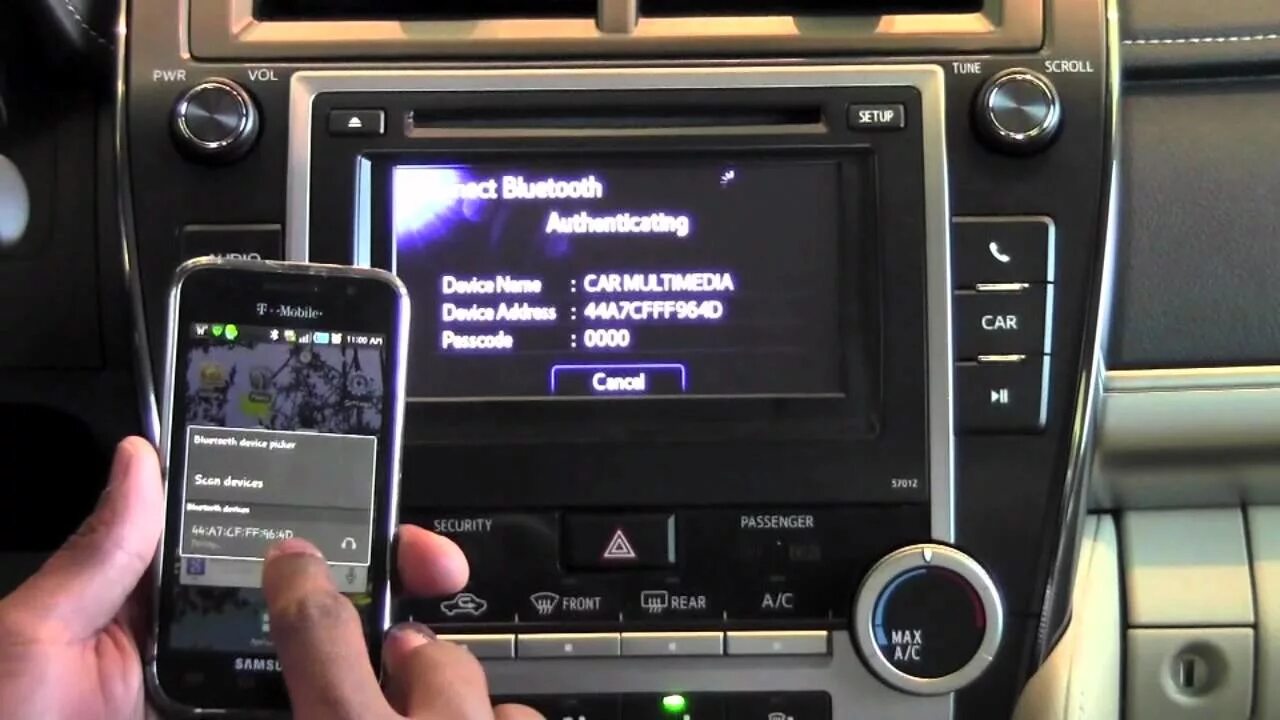 Подключение блютуз к магнитоле тойота 2012 Toyota Camry Bluetooth Audio Player Connection How To by Toyota City Minnea