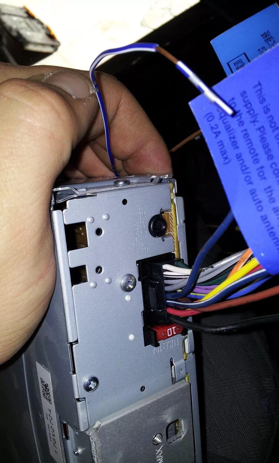 Подключение блютуз к штатной магнитоле Установка Bluetooth adapter KS-BTA 100 к магнитоле JVC - Hyundai Accent (2G), 1,