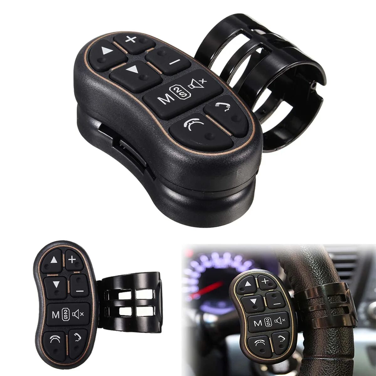 Подключение блютуз кнопок на руль Universal Wireless Car Steel Ring Wheel Button Remote Car Stereo DVD G - Electro