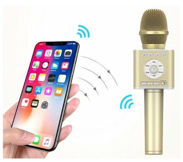 Подключение блютуз микрофона к компьютеру Беспроводной караоке микрофон Tosing Q12 (черный) - купить в интернет-магазине п