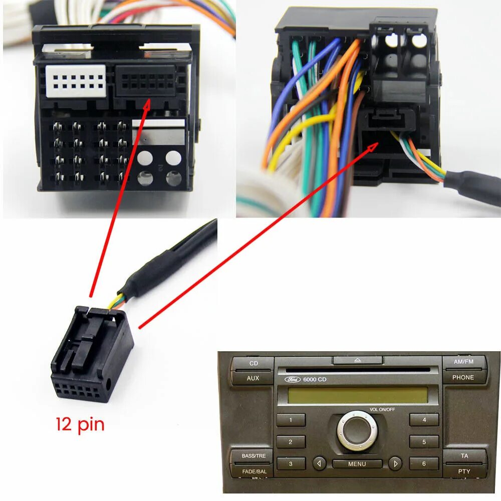 Подключение блютуз модуля форд фокус 2 FORD MONDEO FOCUS 6000CD A2DP AUX IN BLUETOOTH STEARMING INTERFACE eBay