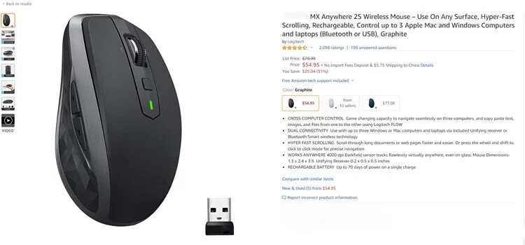 Подключение блютуз мыши через панель управления Mx Anywhere 2s 2.4ghz Wireless Mouse Multi-device Rechargeable Blue Tooth Gaming