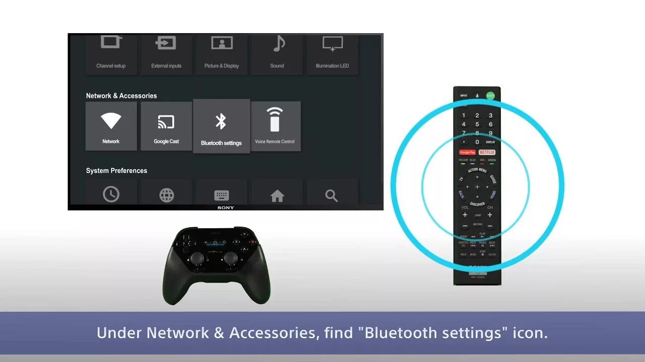 Подключение блютуз пульта к телевизору Sony BRAVIA - How to connect to Bluetooth devices. - YouTube