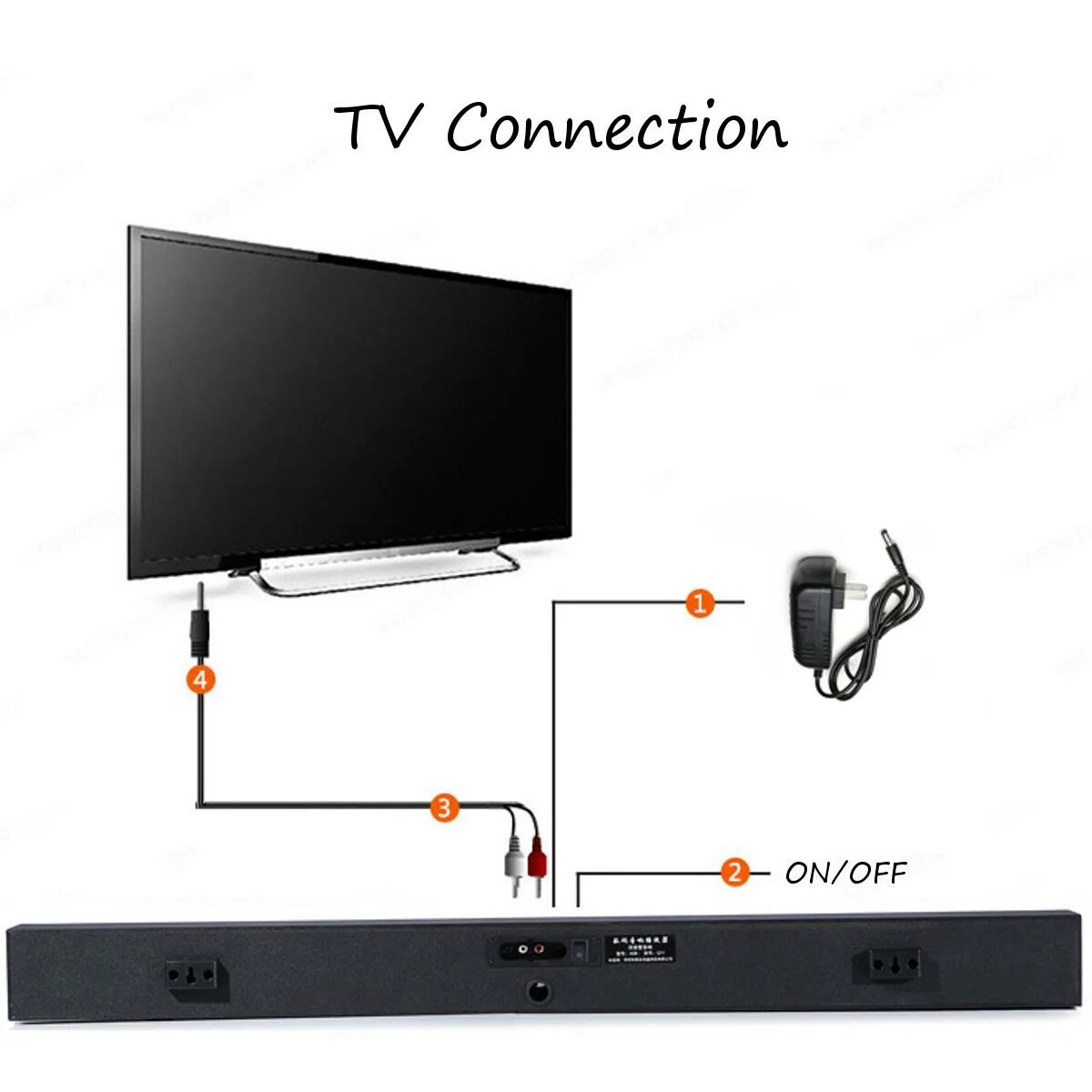 Подключение блютуз саундбара к телевизору A079 8 Horn TV Subwoofer Speaker Wireless bluetooth Sound Bar Box Home - Electro