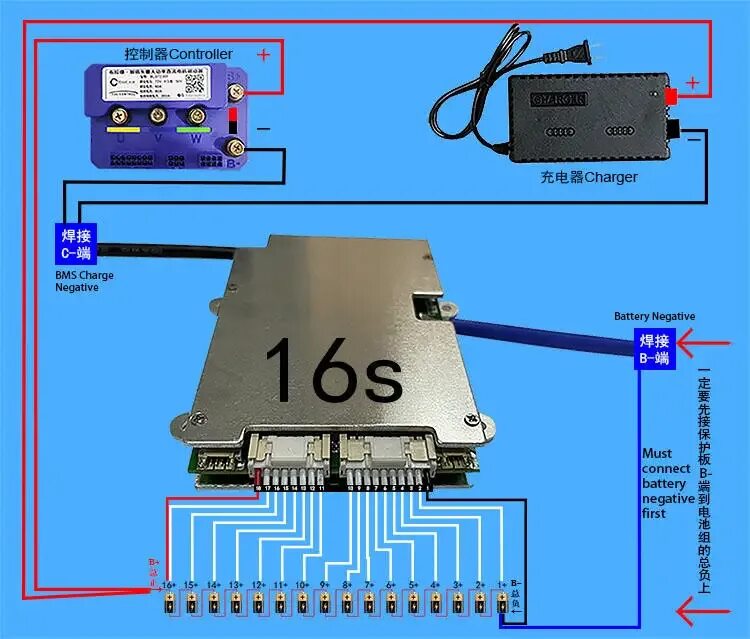 Подключение бмс 4 Защитная плата ANT Smart BMS 7S - 24S 40A 50A 100A Lifepo4 Li-Ion LTO для литиев