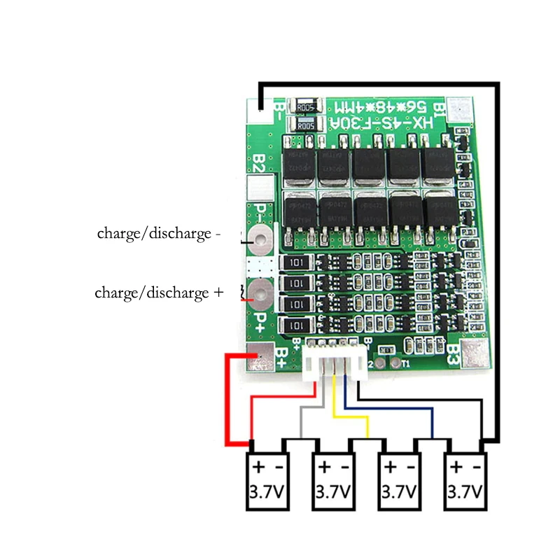 Подключение бмс 4 Схема подключения bms 4s lifepo4