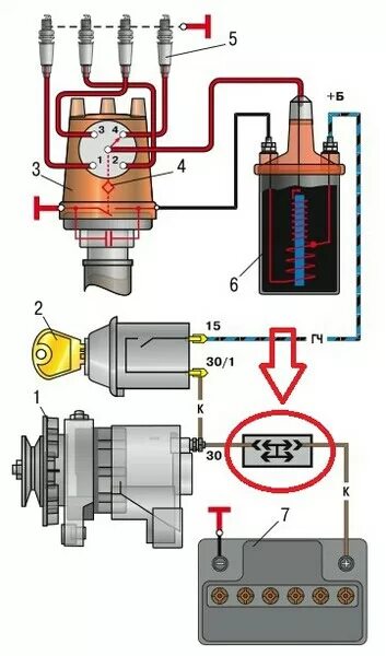 Подключение бобины ваз Проводка эпхх - ИЖ 2126, 1,6 л, 2003 года электроника DRIVE2