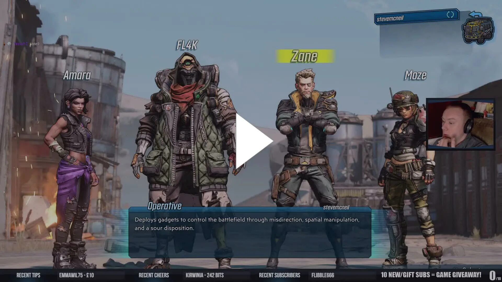 Подключение borderlands 3 Twitch