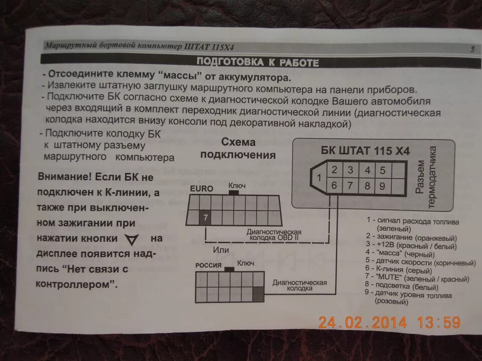 Подключение бортового компьютера штат 115 Инсрукция БК ШТАТ 115х4 СУПЕР - Lada 2115, 1,5 л, 2005 года другое DRIVE2