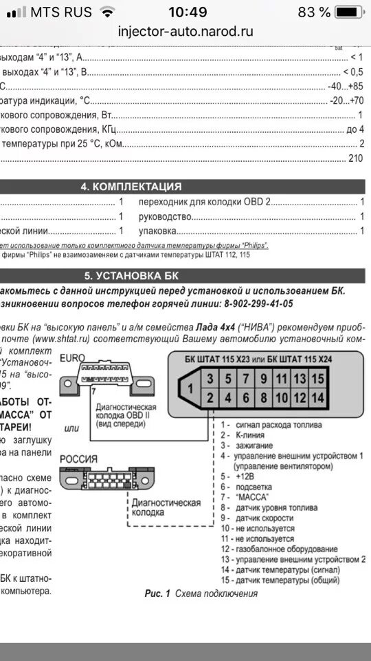 Подключение бортового компьютера штат 115 Установка БК "Штат" 115 х 24 - Lada 21083, 1,5 л, 1997 года электроника DRIVE2