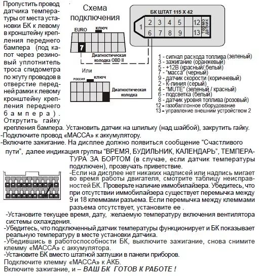 Подключение бортового компьютера штат ваз 2114 коды ошибок бк штат 115 Х4 - Чебоксары