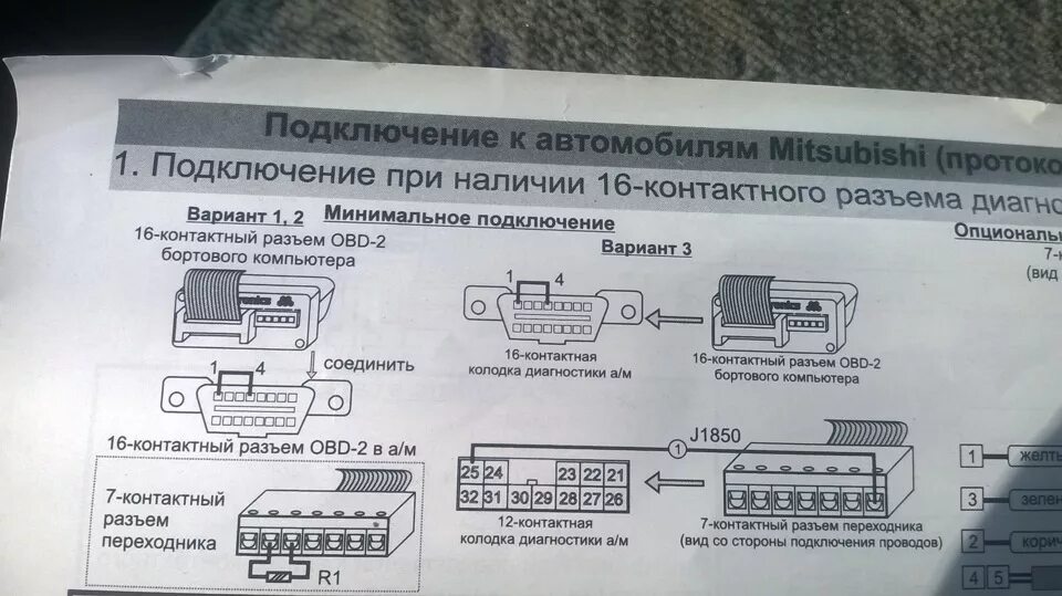 Подключение бортовой компьютер к магнитоле Установка Бортового компьютера Multitronics VC731 - Mitsubishi Pajero (2G), 3,5 