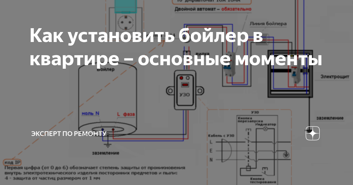 Подключение бойлера без заземления Как установить бойлер в квартире - основные моменты Эксперт по ремонту Дзен