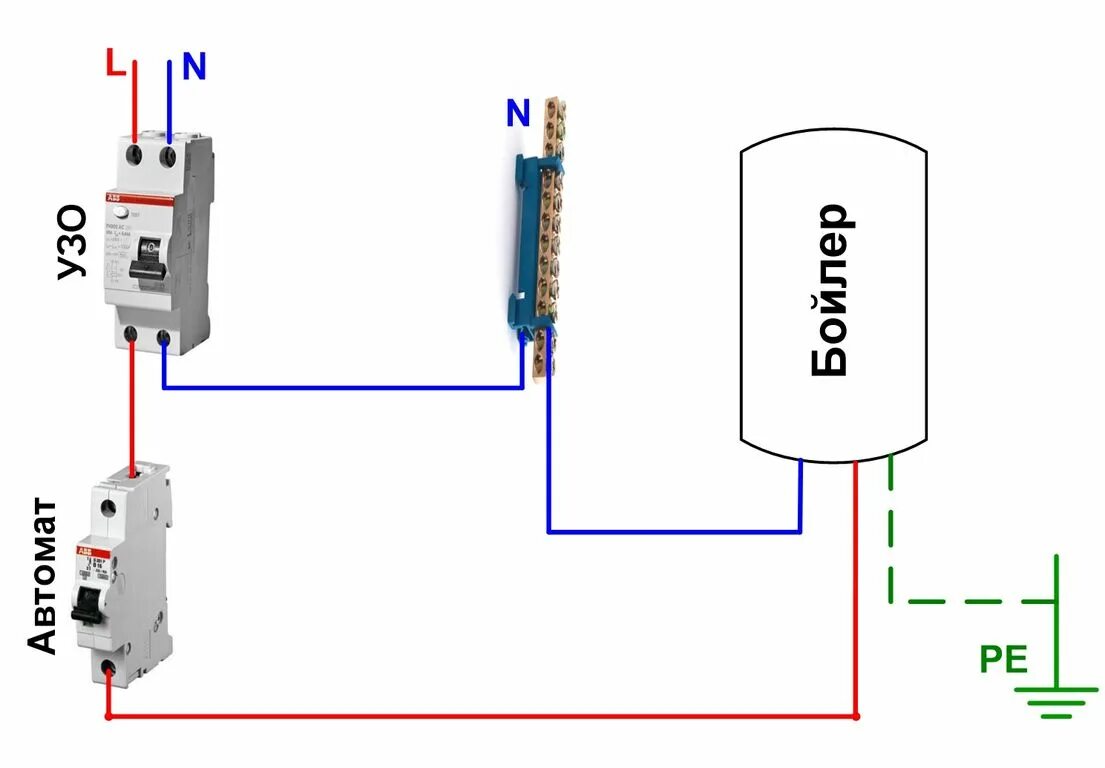 Подключение бойлера через автомат Неправильное подключение бойлера к электричеству и воде - проблемы, которые могу