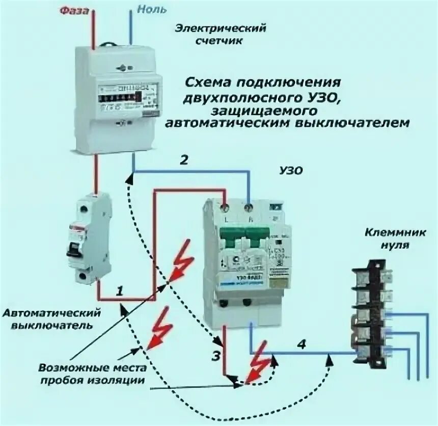 Подключение бойлера через узо Срабатывает узо на стиральную машину фото - DelaDom.ru