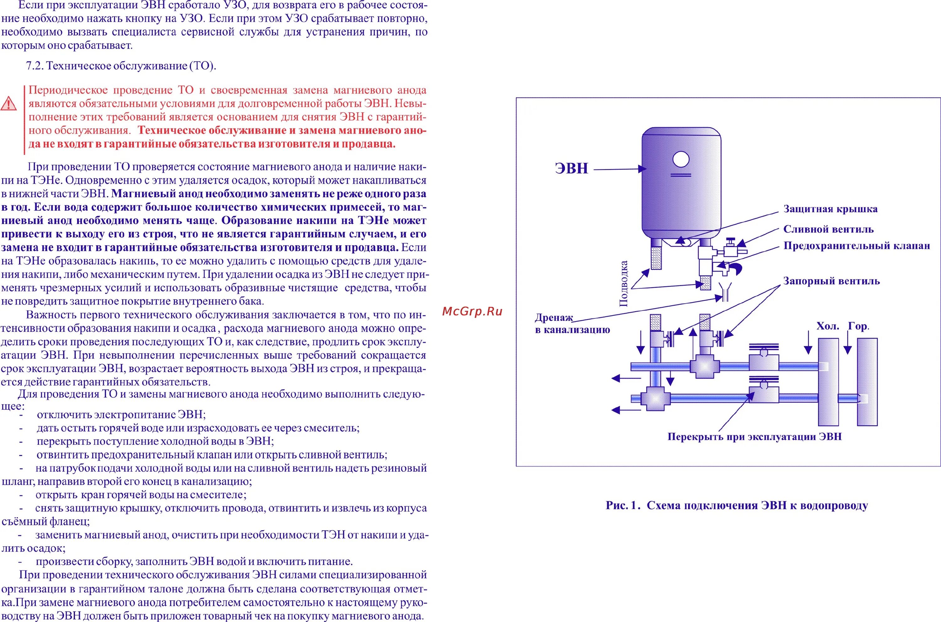 Подключение бойлера эдисон Thermex ES 50 V Silverhit Инструкция по эксплуатации онлайн 6/6 43603