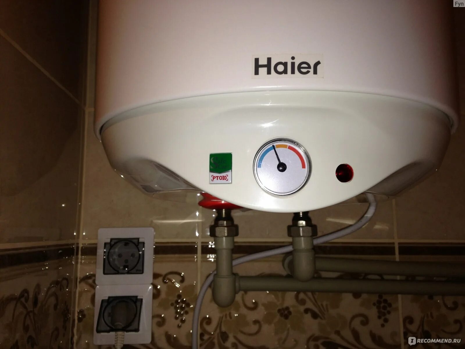 Подключение бойлера haier Водонагреватель накопительного типа Haier ES80V-R1(H) - "Хорошо греет, красивый,