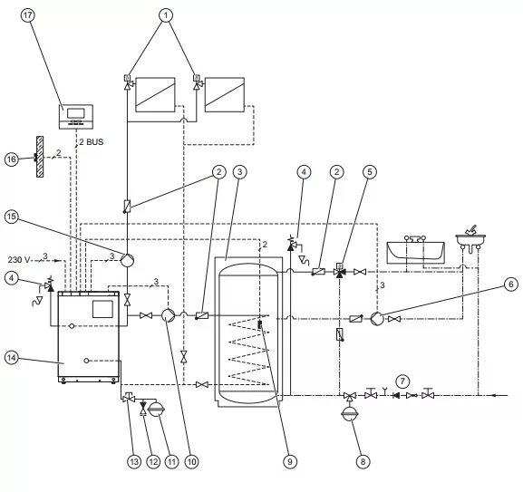 Подключение бойлера к котлу протерм медведь Напольный газовый котел 50 KLOMR Медведь, , Напольные, Protherm, Отопление, водо