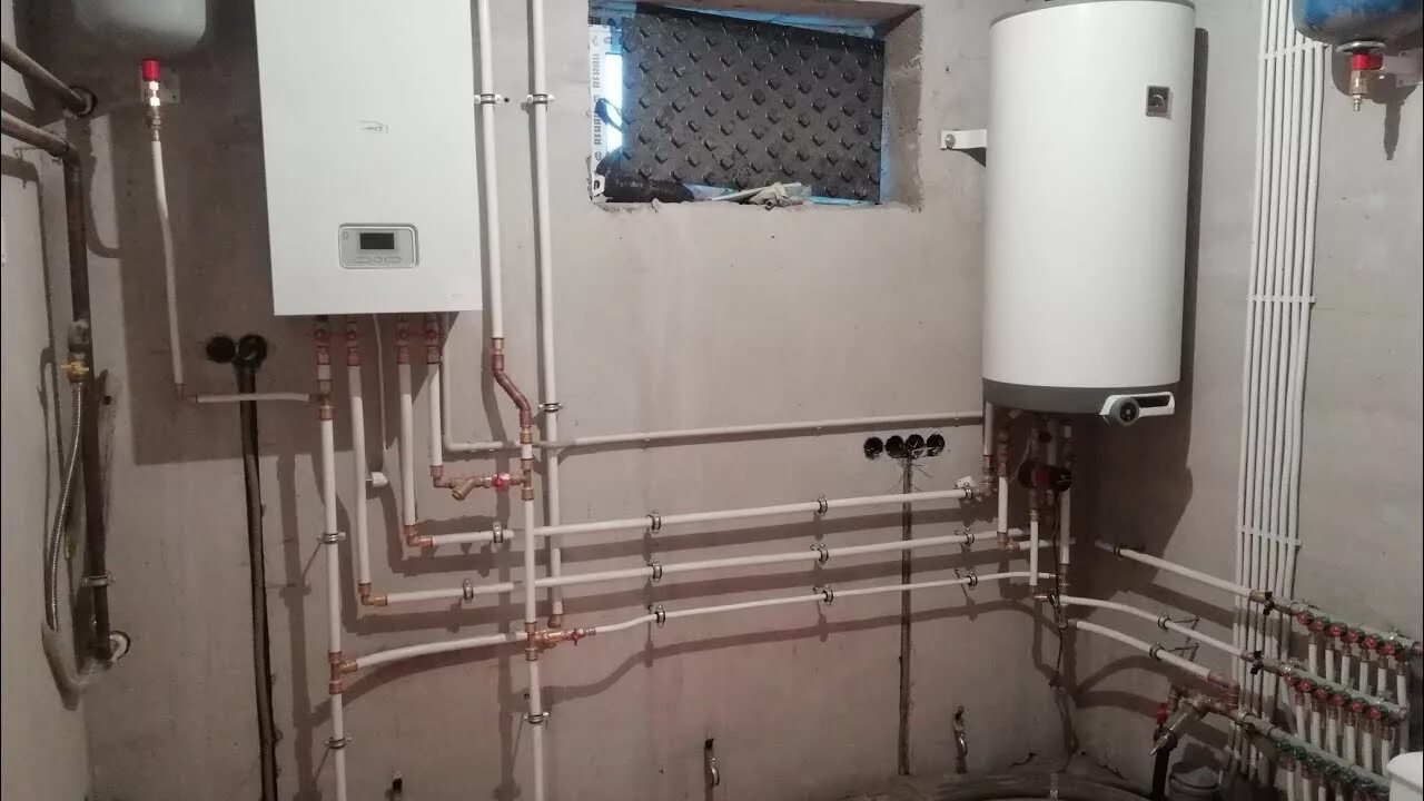 Подключение бойлера к котлу протерм пантера 25кто Монтаж отопления, водоснабжения, электрики в загородном доме - YouTube