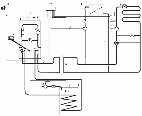 Подключение бойлера котлу vaillant Бойлер косвенного нагрева Vaillant VIH CK 70 / Бойлеры косвенного нагрева.