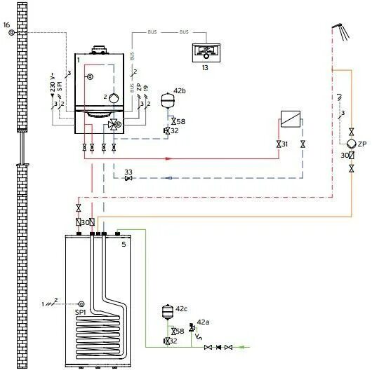 Подключение бойлера котлу vaillant Настенные Двухконтурные купить в Алматы недорого