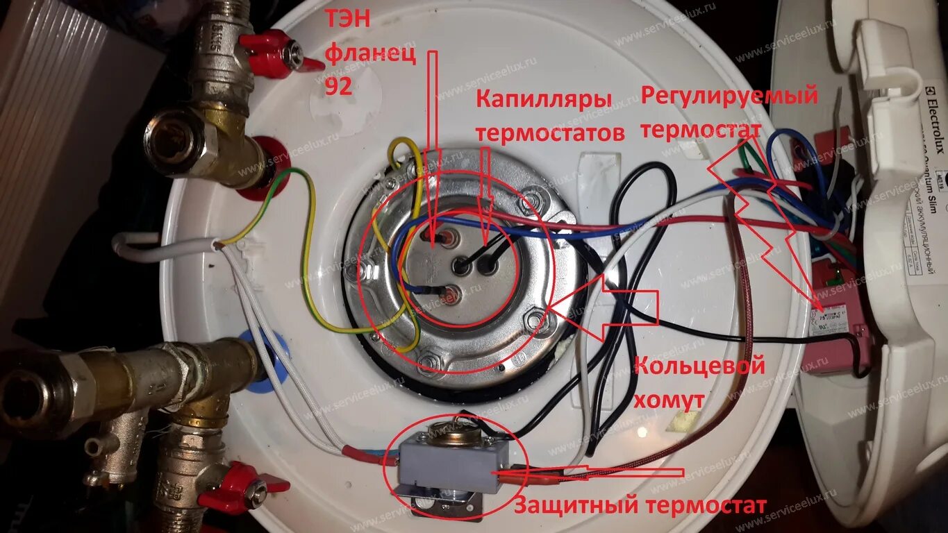 Подключение бойлера термекс 50 Устройство и ремонт электрических накопительных водонагревателей Electrolux