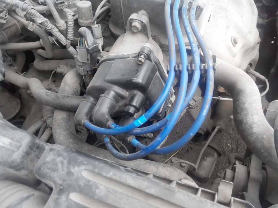 Подключение бронепроводов honda crv rd 1 Замена направляющей вала рулевой рейки и крышки трамблера - Honda Civic Ferio (6
