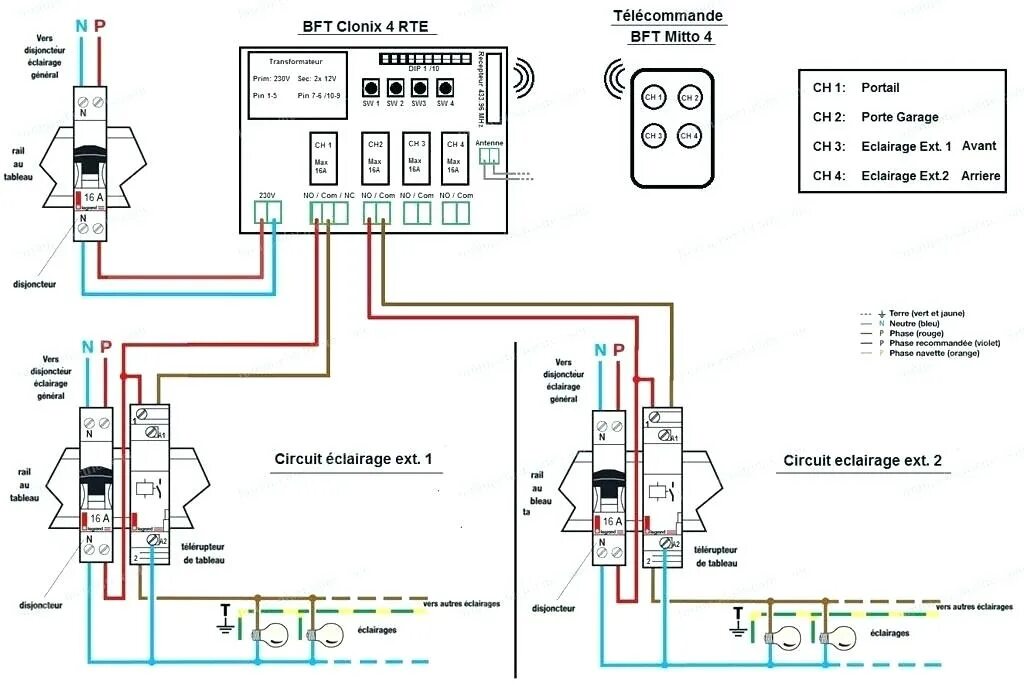 Подключение buddy 4 Schema electrique de garage