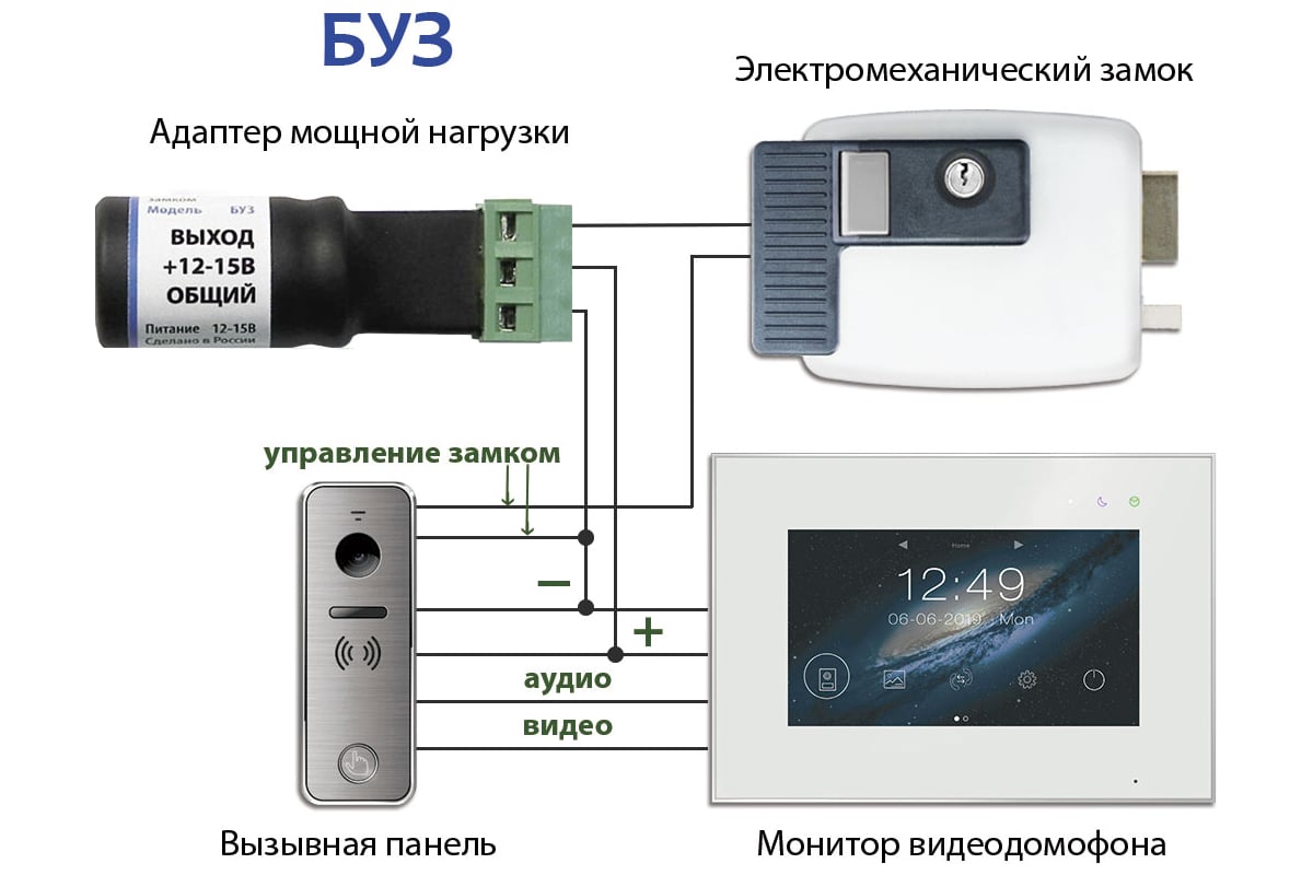 Подключение буз замка Блок управления электромеханическим замком ДАКСИС БУЗ 00-00188012 - выгодная цен