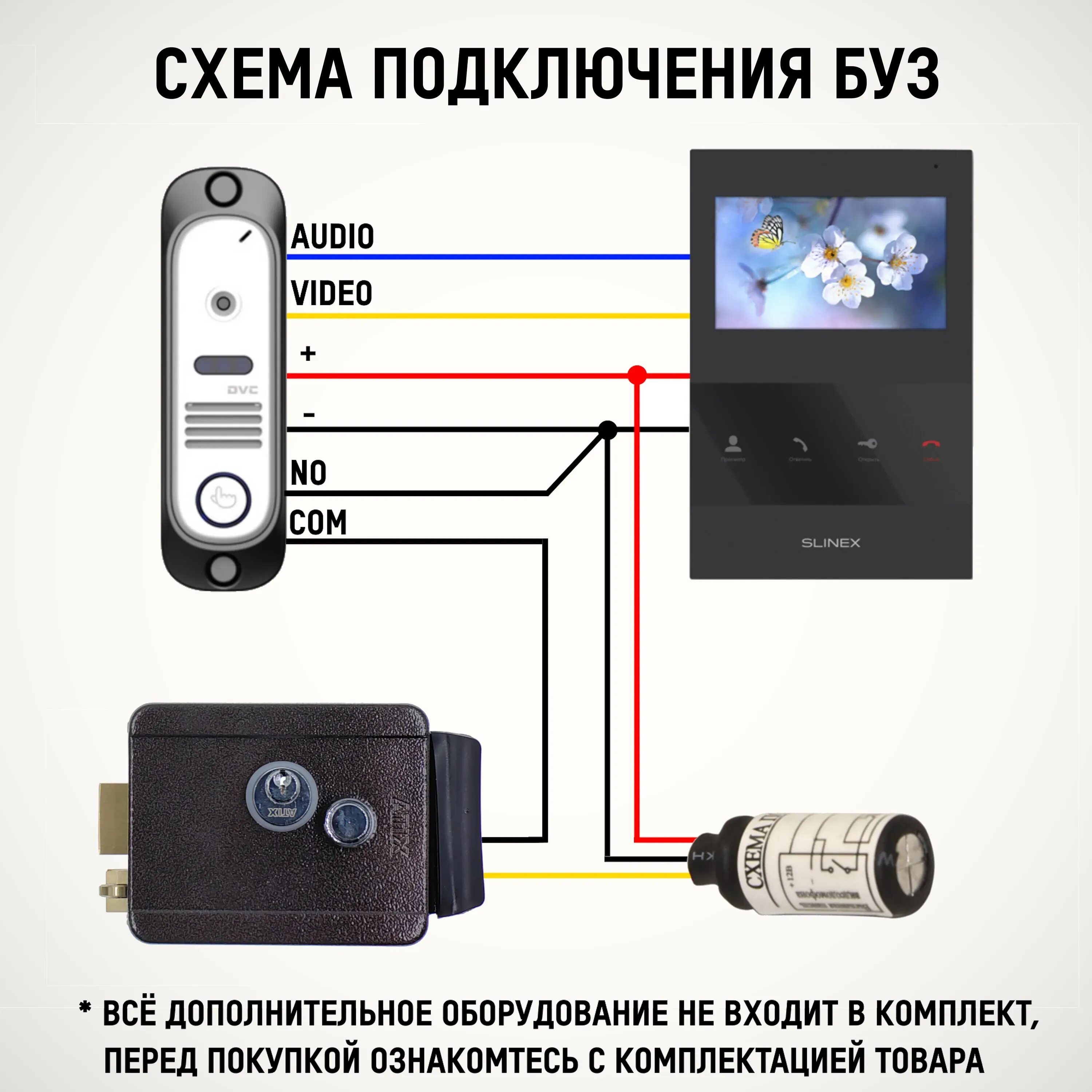 Подключение буз замка Блок управления электромеханическим замком HeatProf.ru
