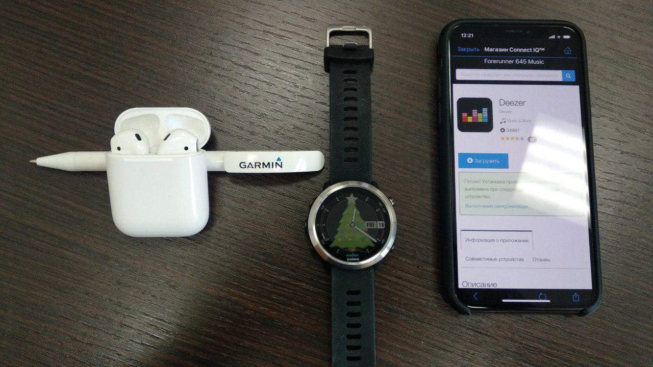 Подключение часов гармин к телефону Настройка приложения deezer для воспроизведения музыки в часах Garmin : Garmin R