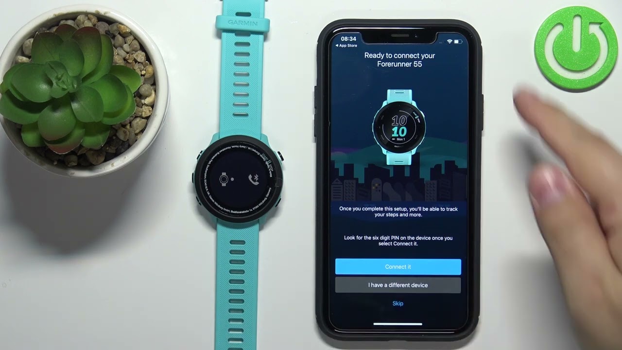 Подключение часов гармин к телефону How to Pair iPhone with GARMIN Forerunner 55 - Connect GARMIN Watch with iPhone 