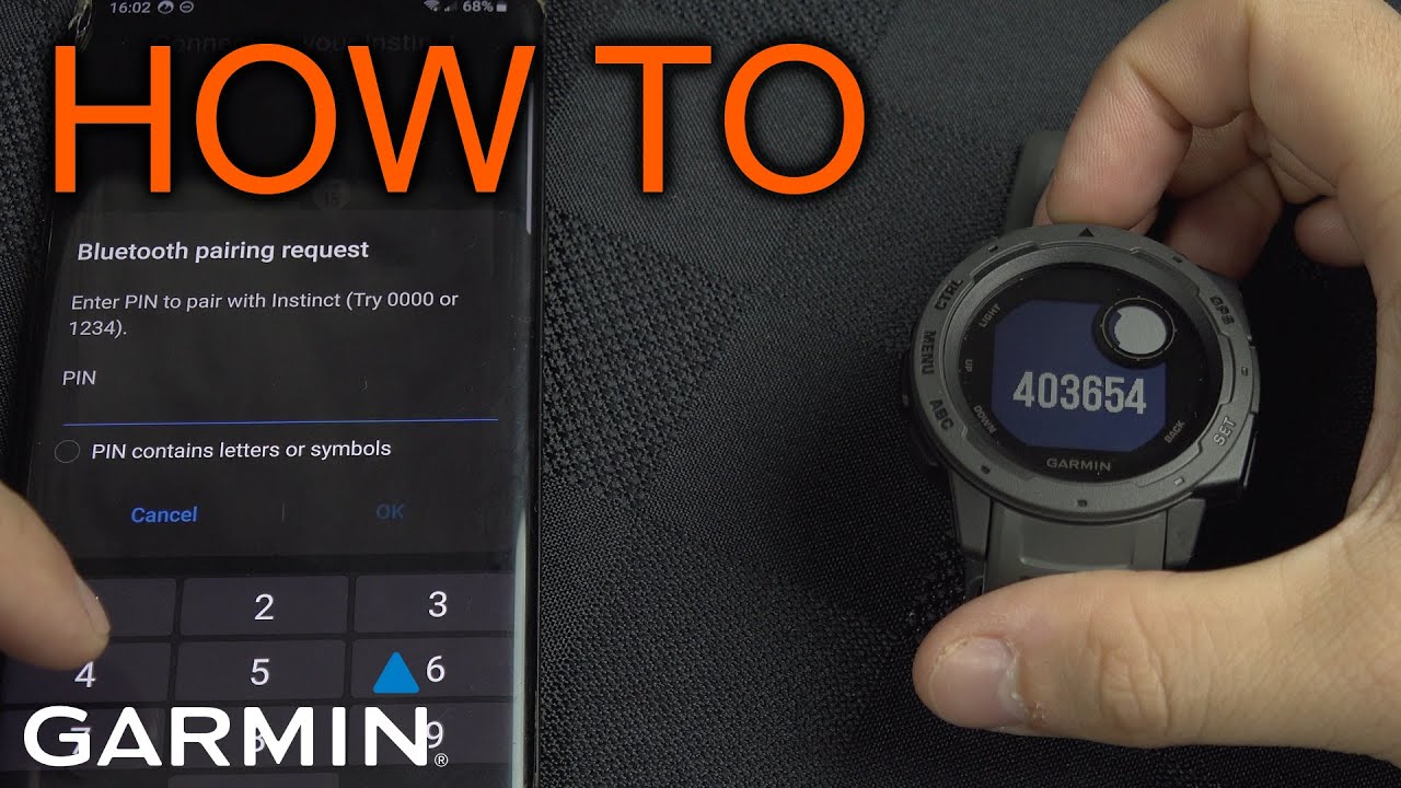 Подключение часов гармин к телефону How to Connect Garmin Instinct to Phone Garmin Connect - YouTube