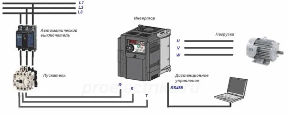 Подключение частотника к двигателю 380 Подключение частотного преобразователя