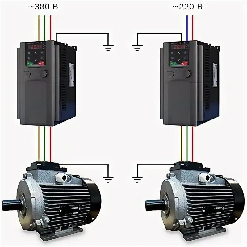 Подключение частотника к двигателю 380 Области применения преобразователей частоты
