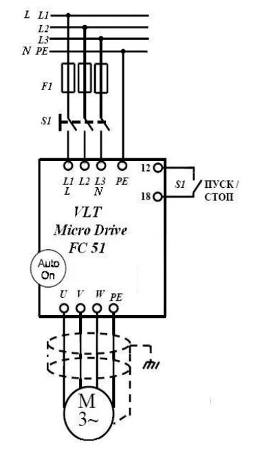 Подключение частотного двигателя Настройка инвертора Danfoss на выходную частоту 400 Гц EECompany Дзен