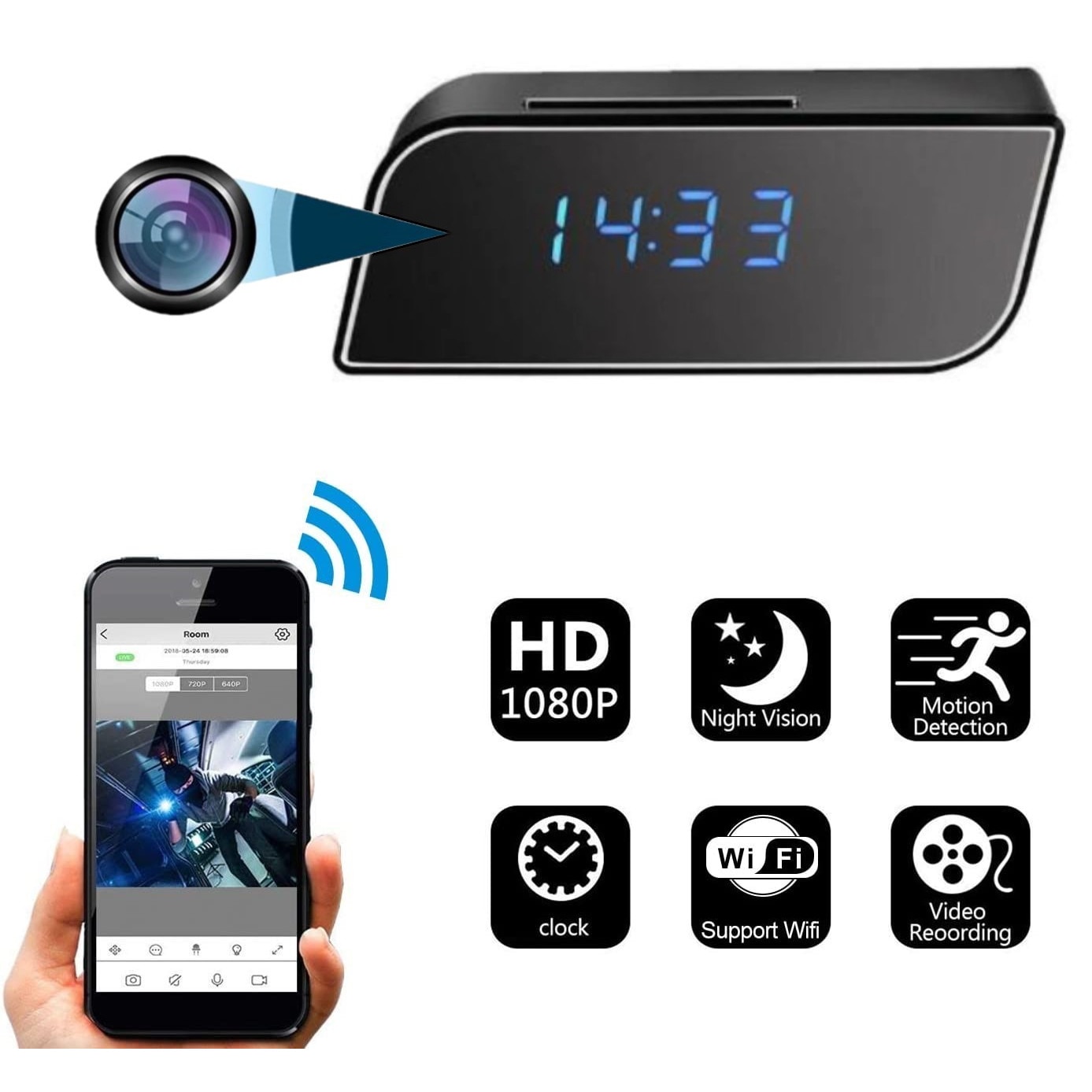 Подключение часы камера Wifi clock camera - найдено 87 фото