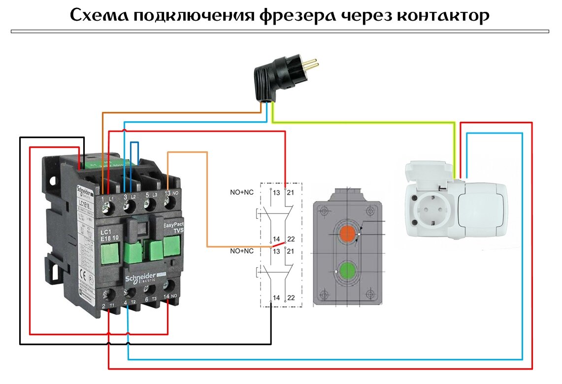 Подключение через carplay Электрическая часть стола для фрезера (подключение через контактор) Инженерия Дз