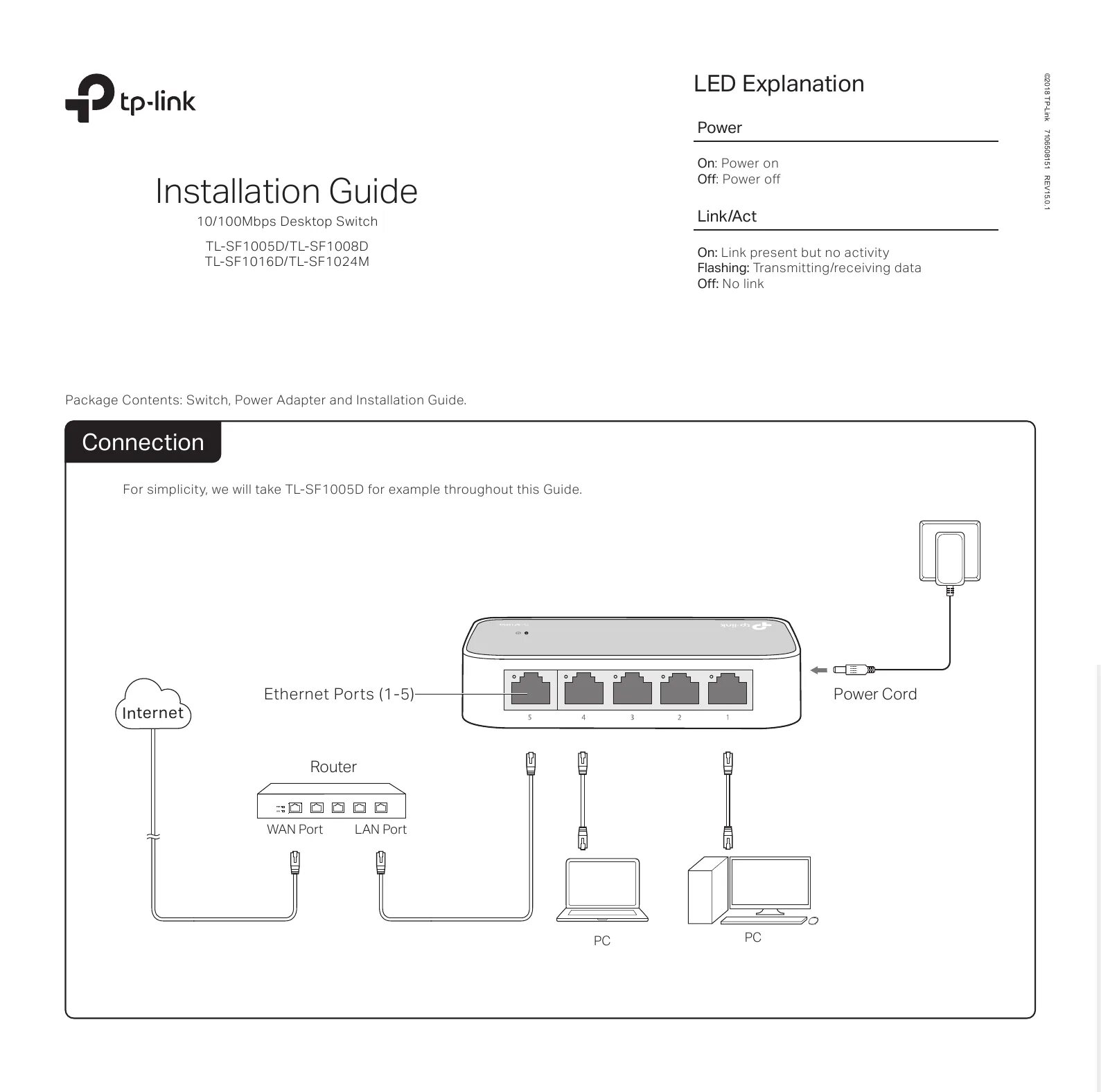 Подключение через d link TP-Link TL-SF1008D 8-Port 10/100Mbps Desktop Switch Installation Guide Manualzz